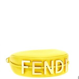 Yellow Fendigraphy mini bag